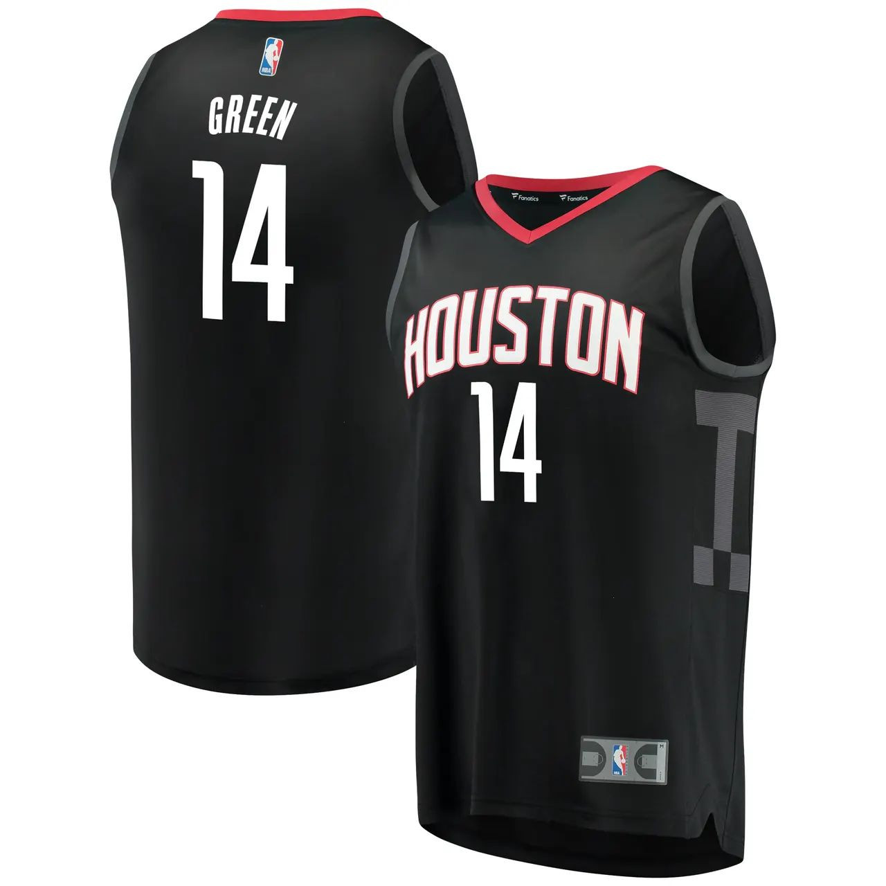 #14 Houston Rockets Statement Edition Fast Break Swingman Player Jersey - Black