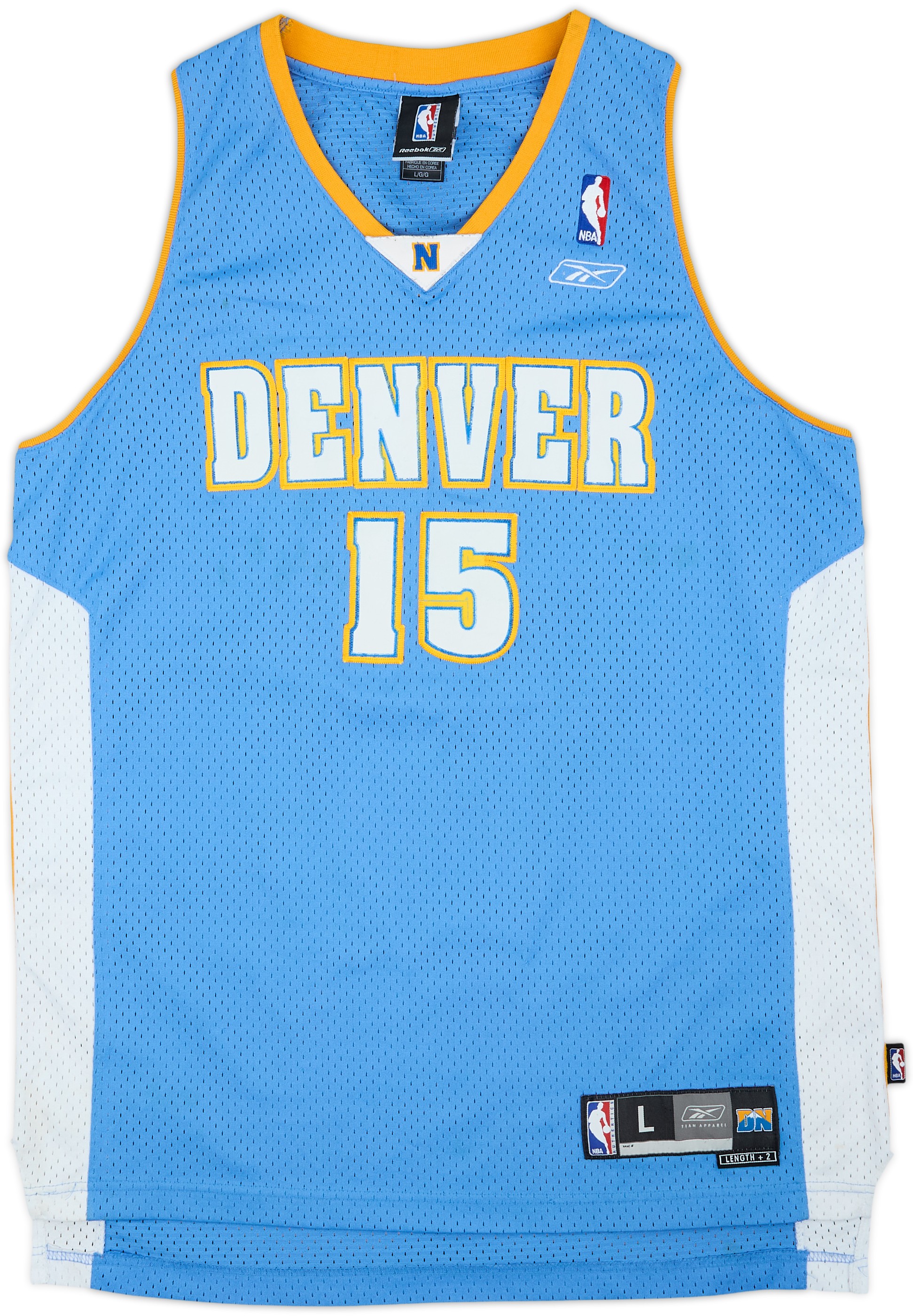 2004-06 Denver Nuggets Anthony #15 Away Jersey - Blue