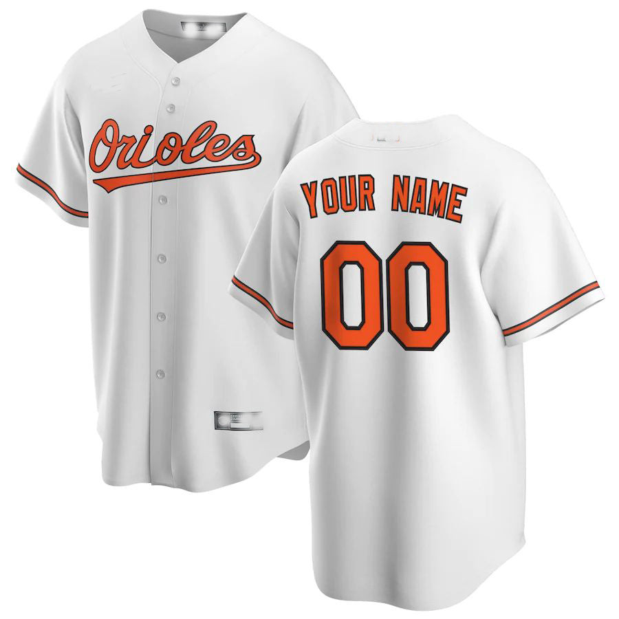 Baltimore Orioles Baseball Jerseys Custom Home Limited Custom Jersey - White