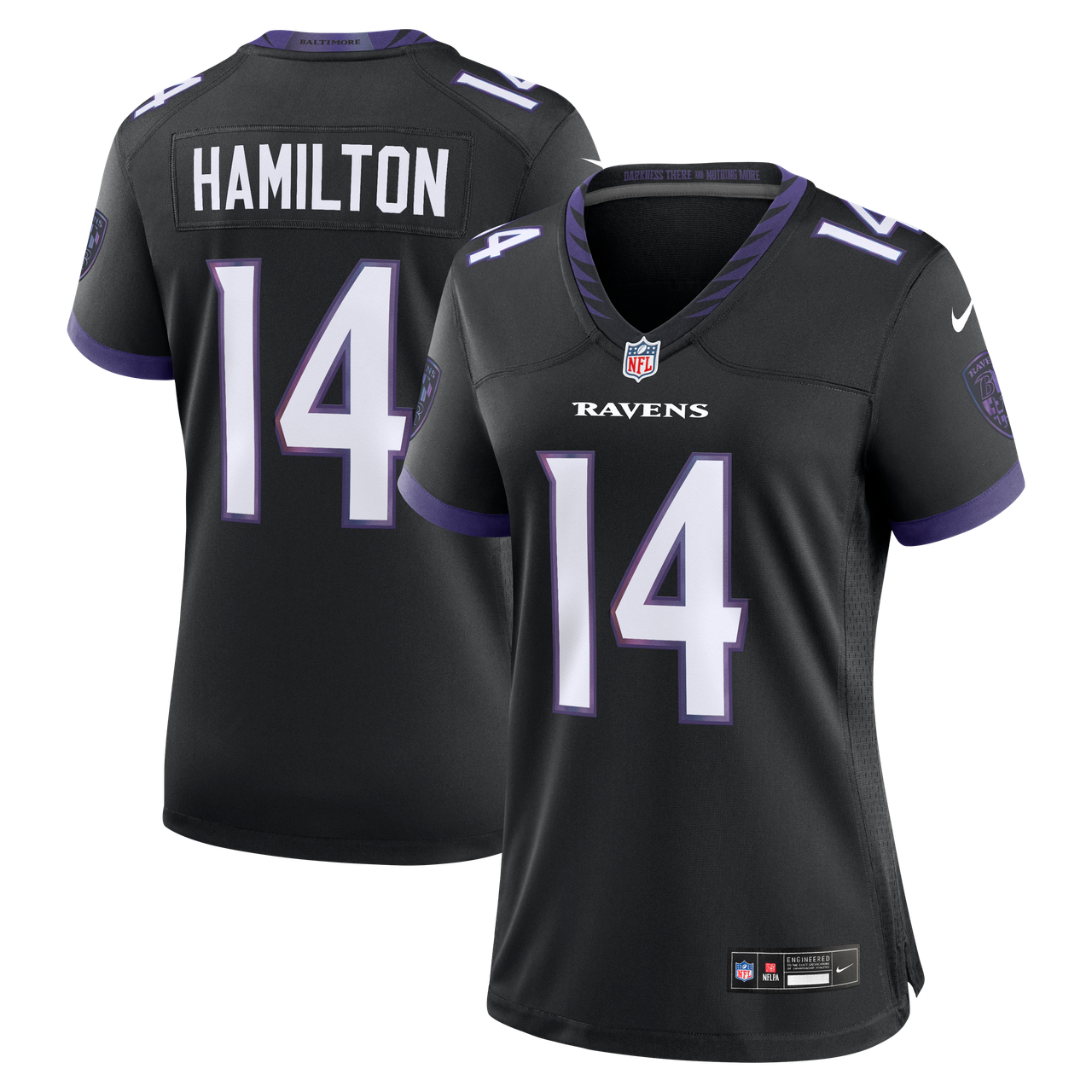 Baltimore Ravens Kyle Hamilton Black Alternate Limited Jersey