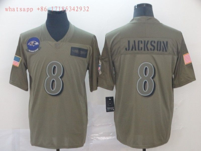 Baltimore Ravens Lamar Jackson 8 2020 Grey Limited Jersey - Edition 2