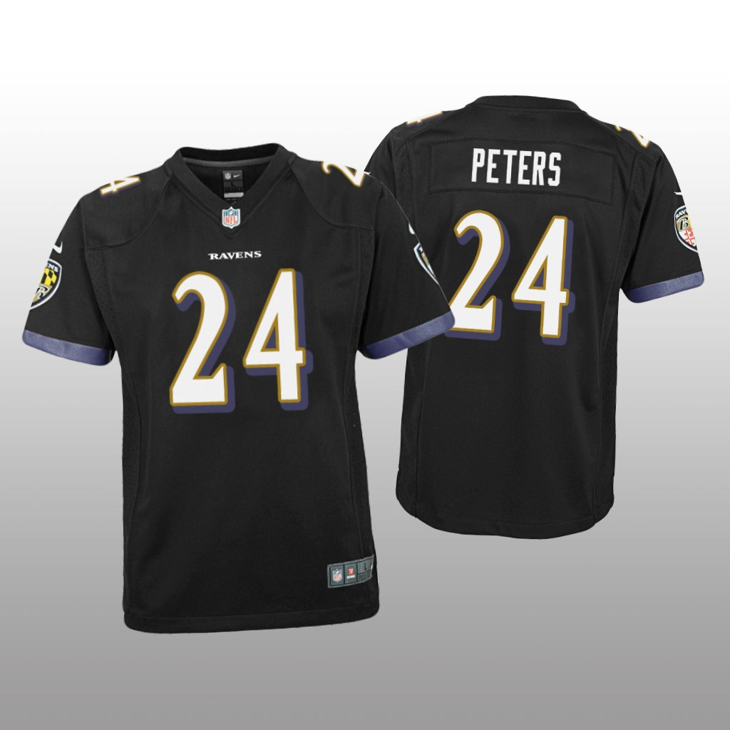 Baltimore Ravens Marcus Peters Black Limited Jersey