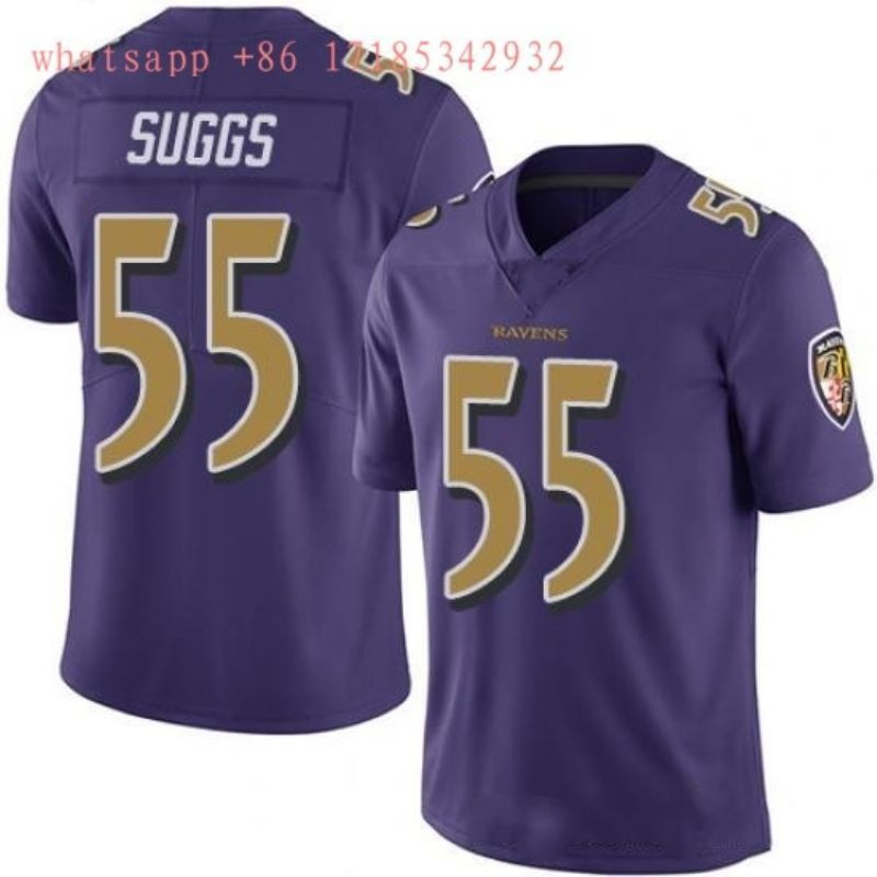 Baltimore Ravens Terrell Suggs 55 2020 Purple Limited Jersey - Edition 2
