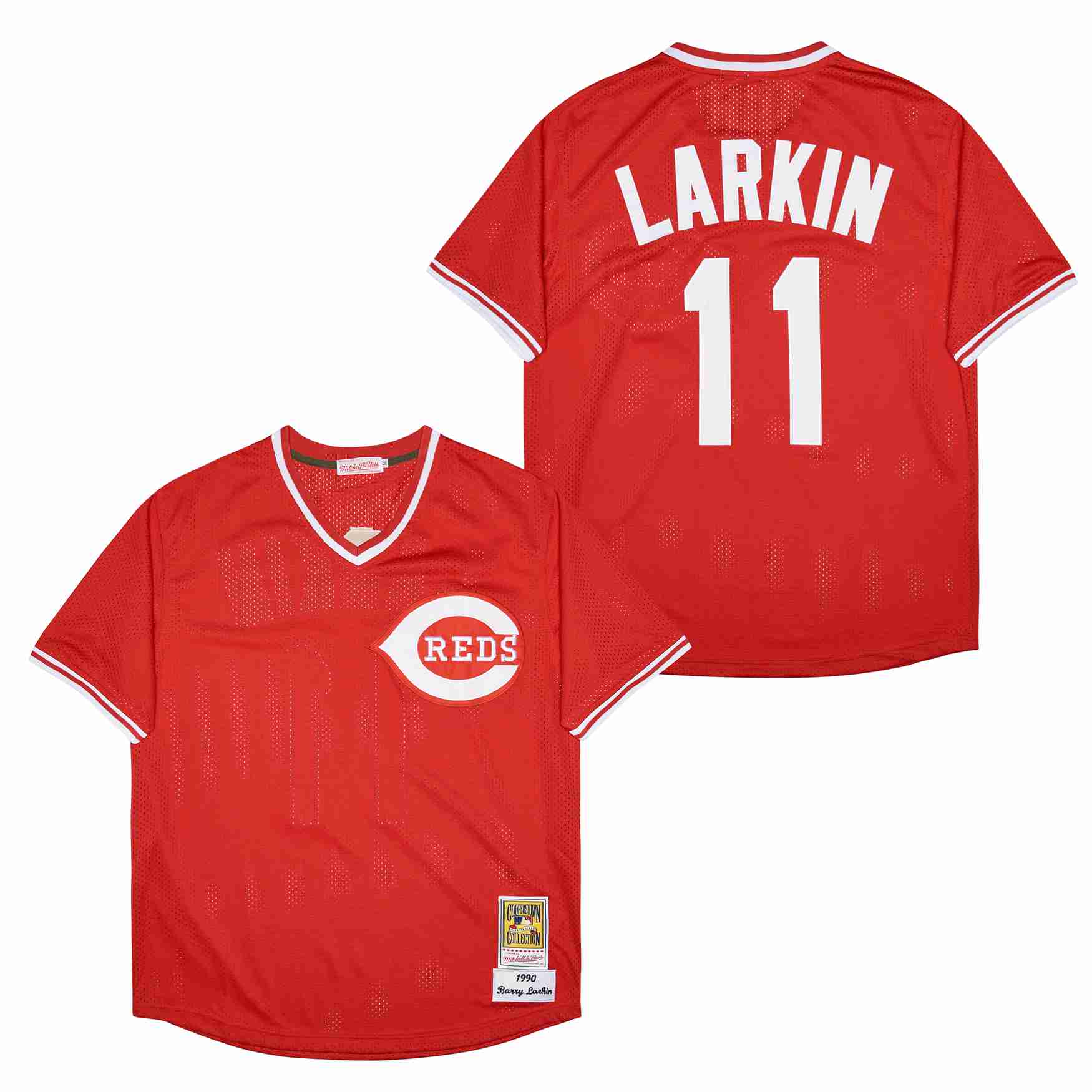 Barry Larkin Cincinnati Reds Jersey Red
