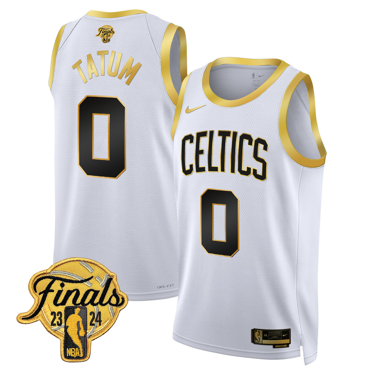 Boston Celtics 2024 Finals Patch Swingman Jersey