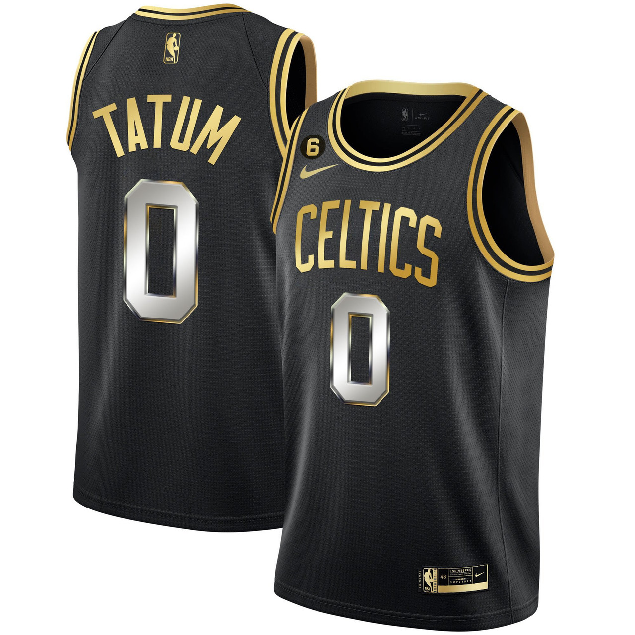 Boston Celtics Russell Bill Patch Swingman Jersey