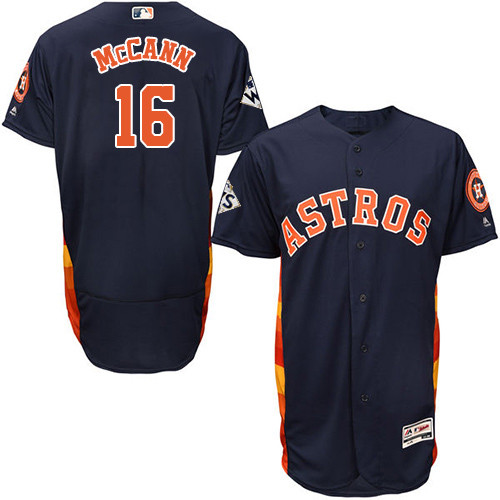 Brian McCann #16 Houston Astros 2017 Flexbase World Series Bound Jersey - Navy Blue