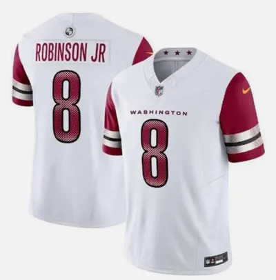 Brian Robinson Commanders White Limited Jersey