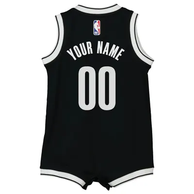 Brooklyn Nets Black Custom Swingman Jersey