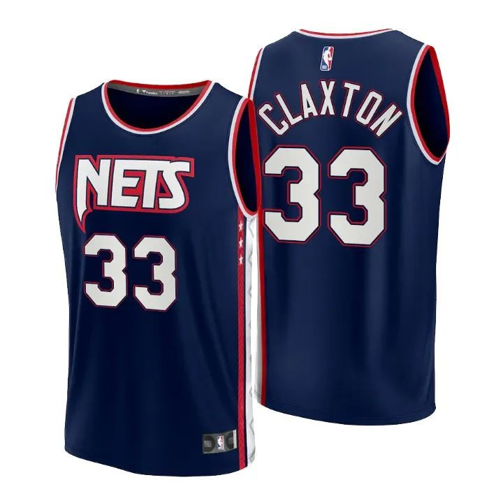 Brooklyn Nets Nicolas Claxton Navy 2021/22 Swingman Jersey - City Edition