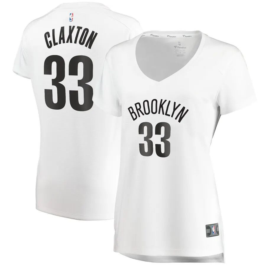 Brooklyn Nets Nicolas Claxton White Swingman Jersey - Association Edition