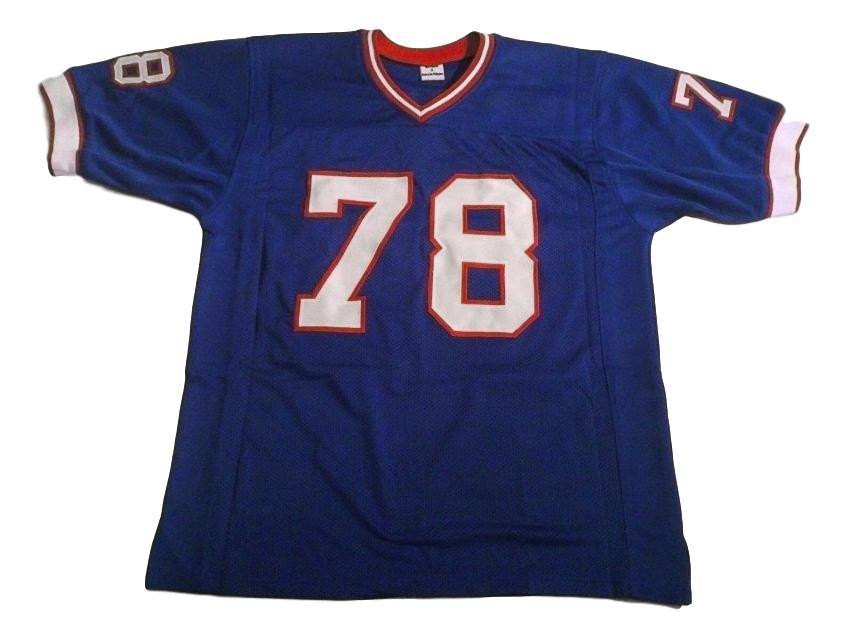 Bruce Smith 78 Custom Unsigned Blue Limited Jersey