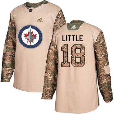 Bryan Little #18 Winnipeg Jets 2017 Veterans Day Jersey - Camo