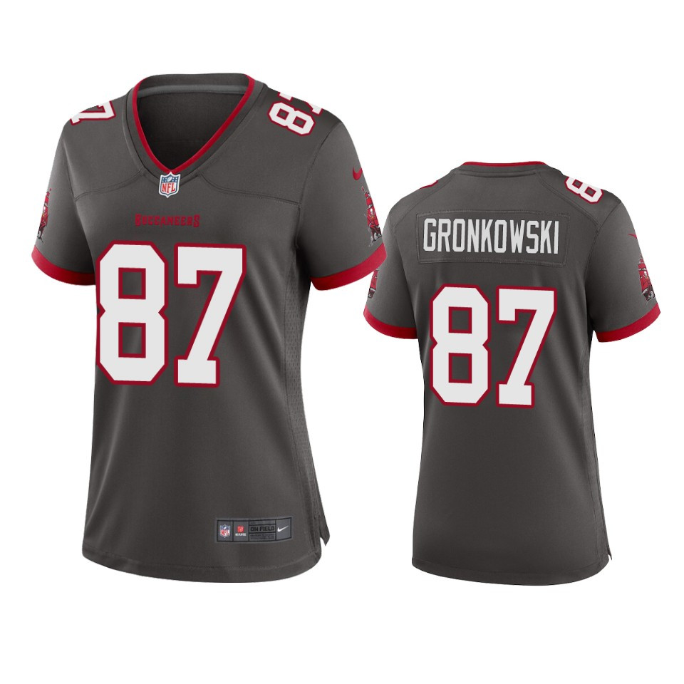 Buccaneers Rob Gronkowski Alternate Pewter Limited Jersey
