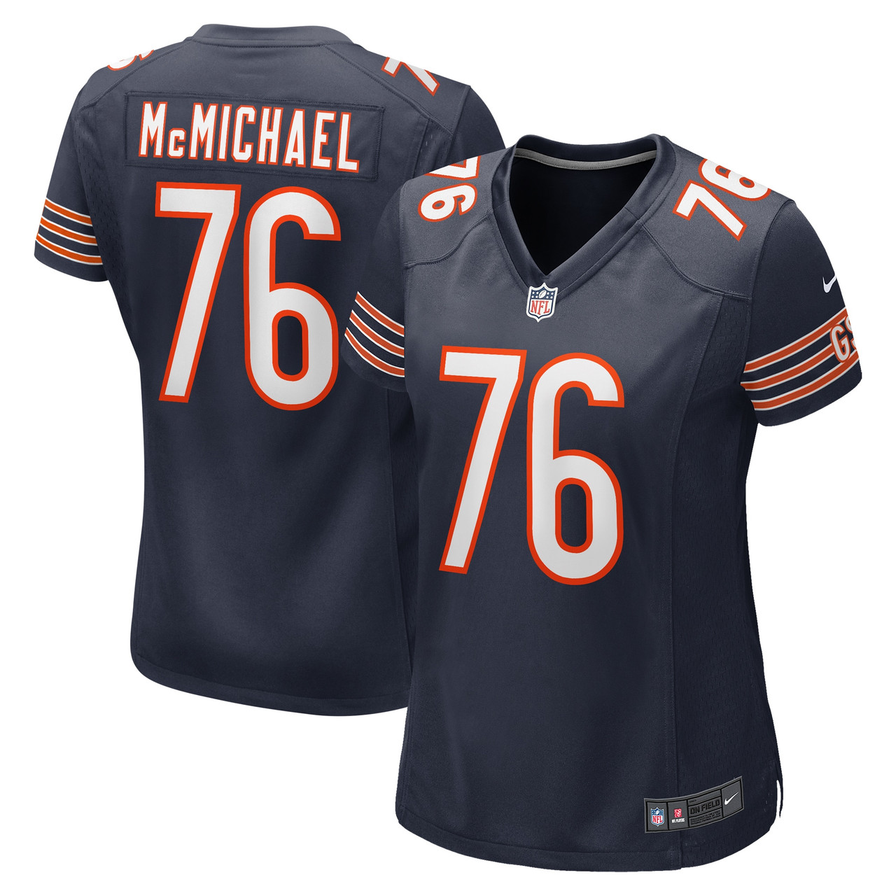 Chicago Bears Steve Mcmichael Navy Throwback Limited Jersey