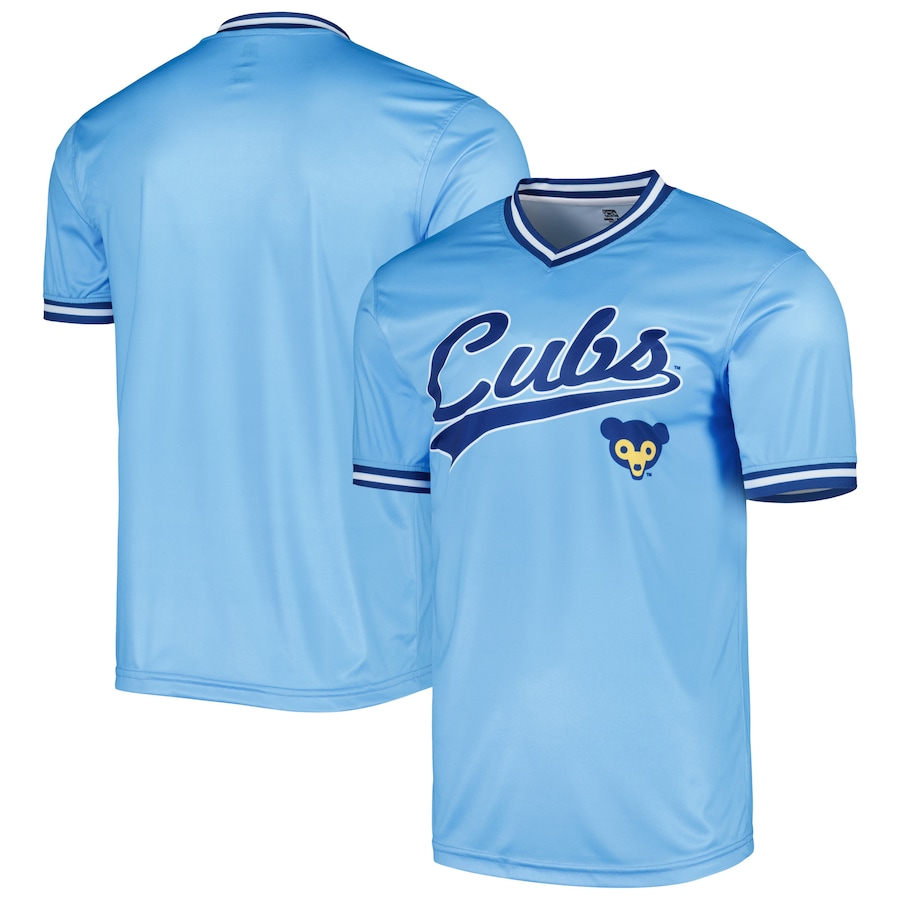 Chicago Cubs Stitches Retro Team Jersey - Light Blue