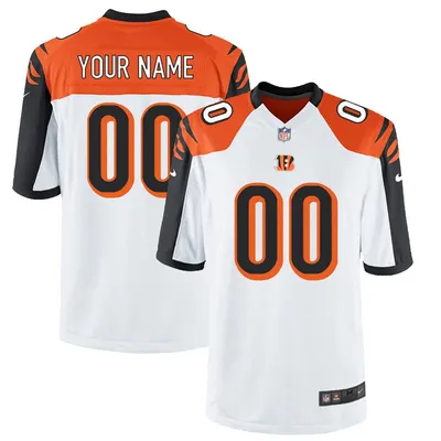 Cincinnati Bengals Customized Game White Jersey