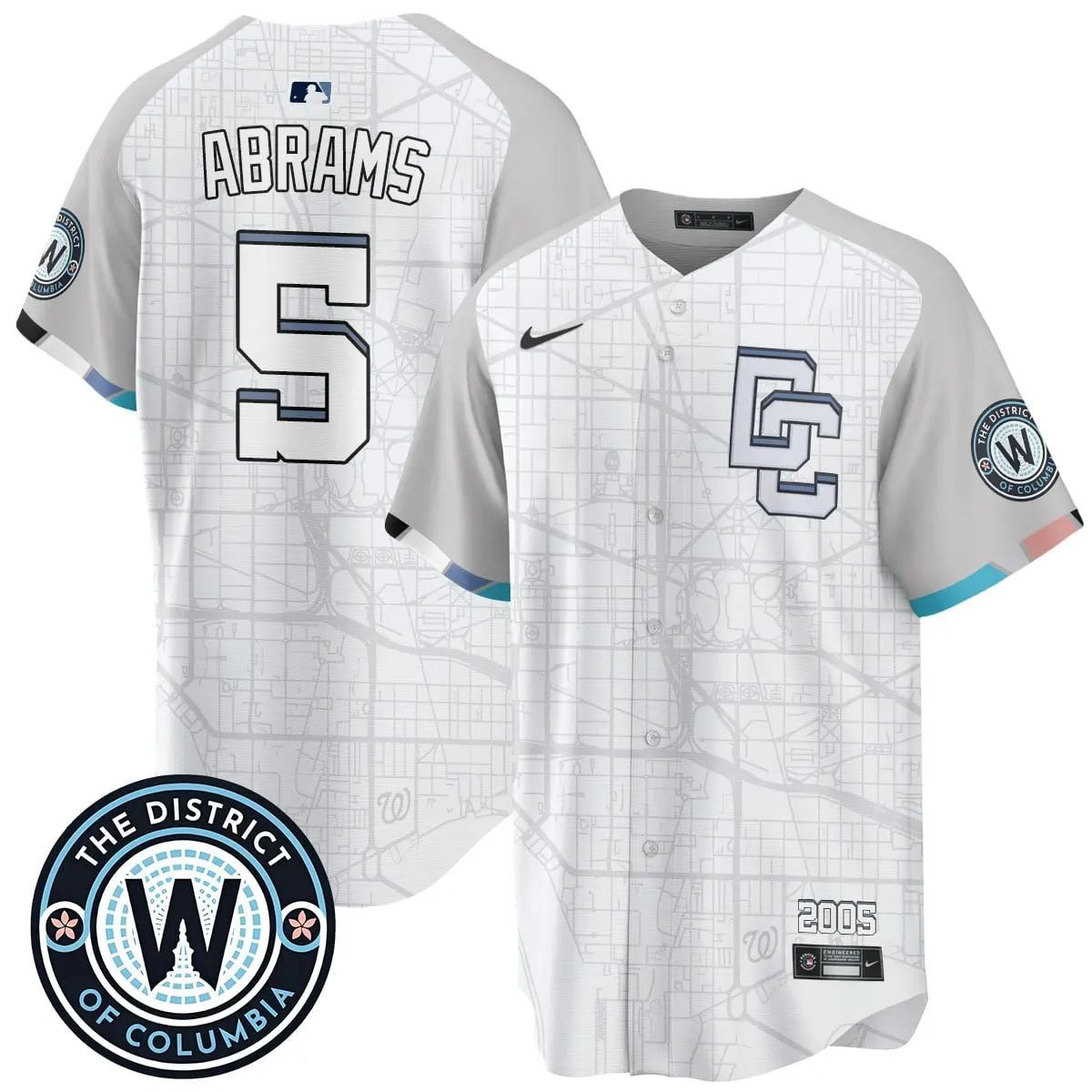 CJ Abrams #5 Washington Nationals 2025 City Connect Limited Jersey - White