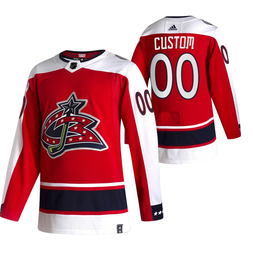 Columbus Blue Jackets 2020/21 Custom Alternate Premier Breakaway Player Jersey - Red