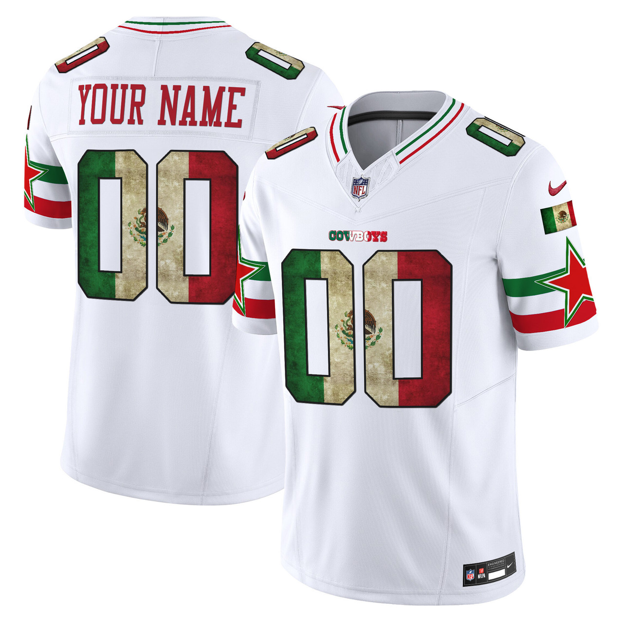 Dallas Cowboys Mexico Custom Limited Jersey