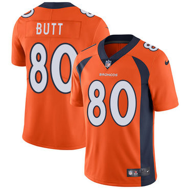 Denver Broncos 80 Jake Butt Orange Limited Jersey