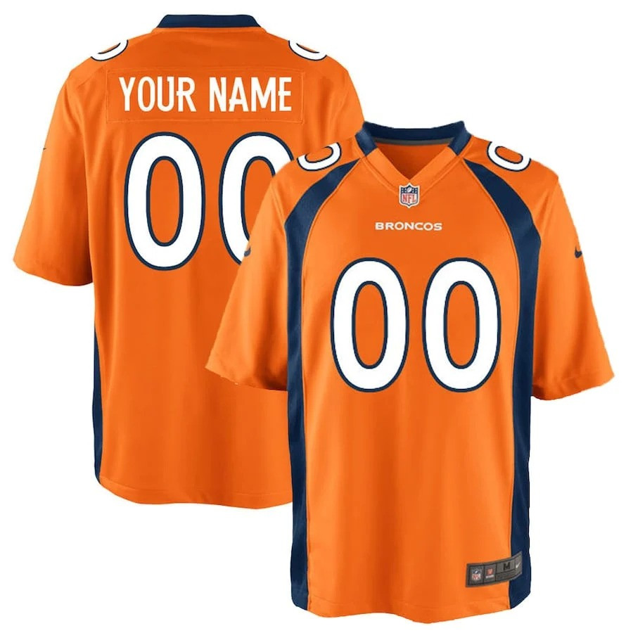 Denver Broncos Customized Limited Jersey - Orange
