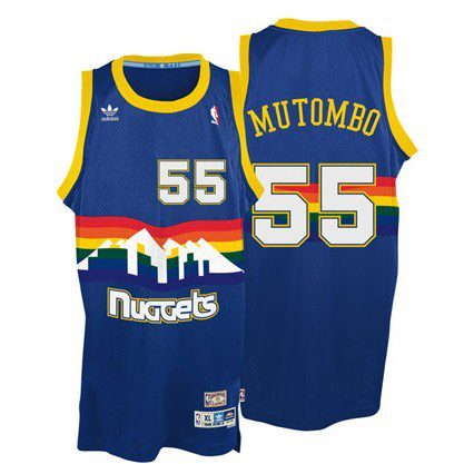 Denver Nuggets Dikembe Mutombo Throwback Jersey