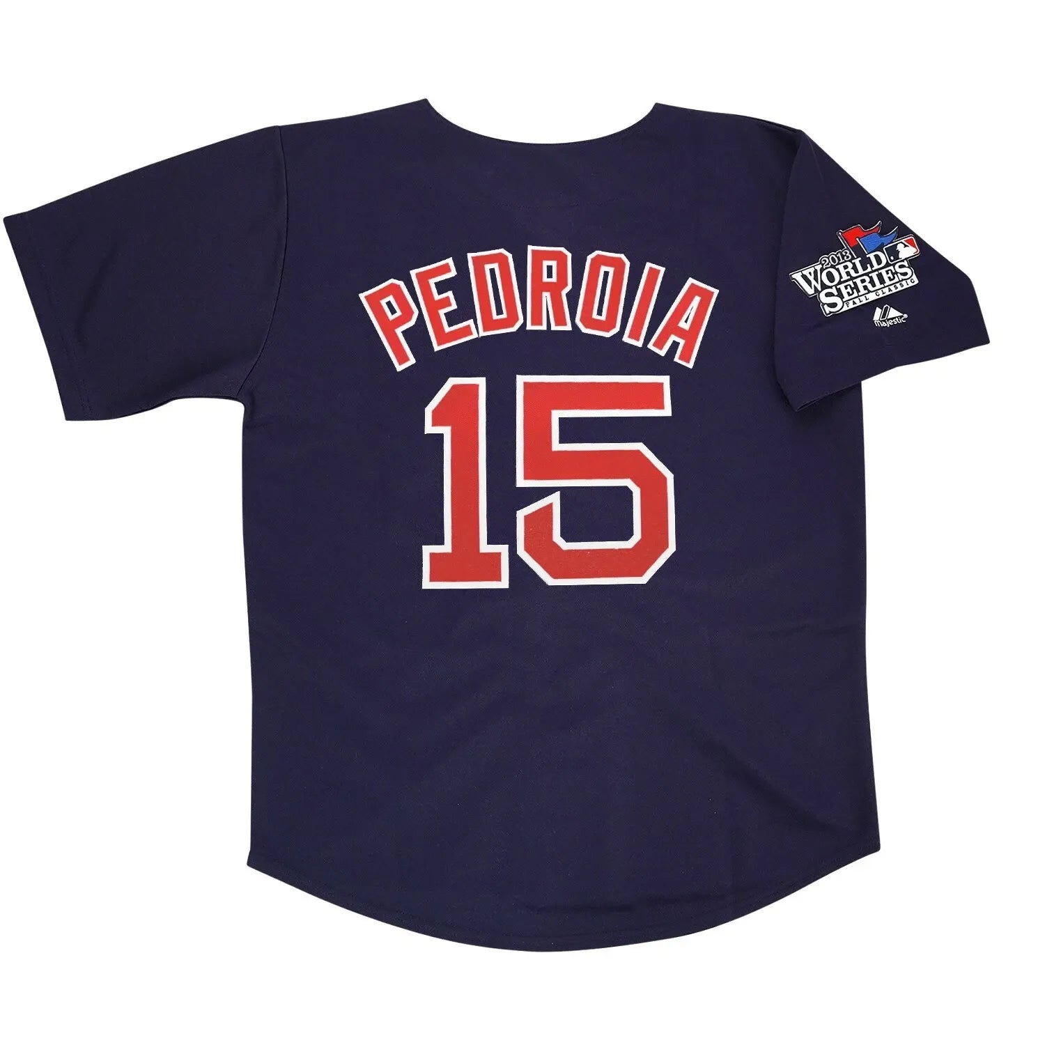 Dustin Pedroia 2013 Boston Red Sox World Series Homeroadalt Navy Jersey