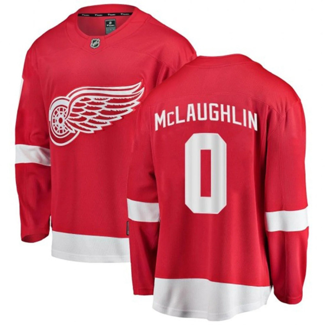Dylan McLaughlin #0 Detroit Red Wings Premier Breakaway Jersey