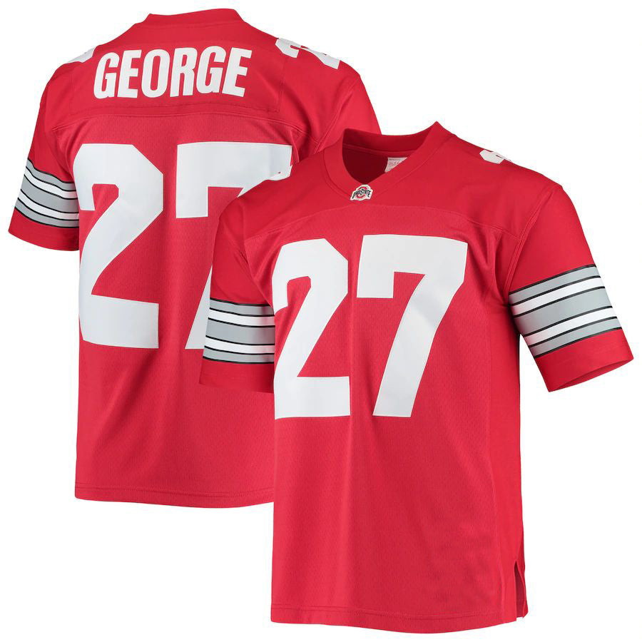 Eddie George #27 O.state Buckeyes 1995 Throwback Legac Jersey