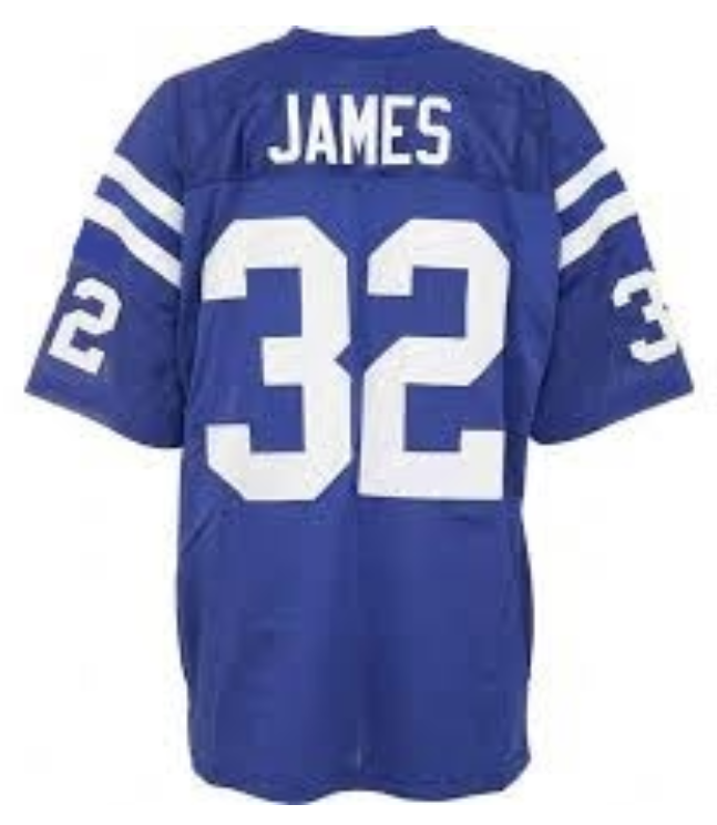Edgerrin James Indianapolis Colts Custom Throwback Blue Limited Jersey
