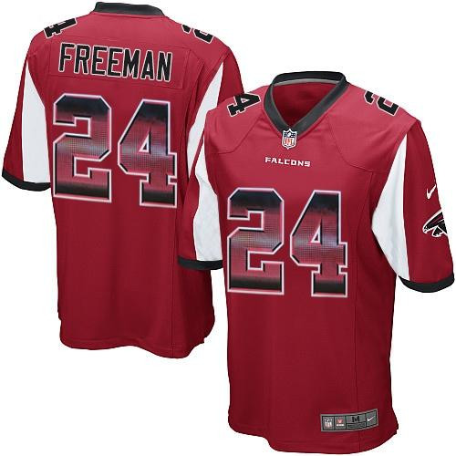 Falcons 24 Devonta Freeman Red Limited Jersey - Edition 2