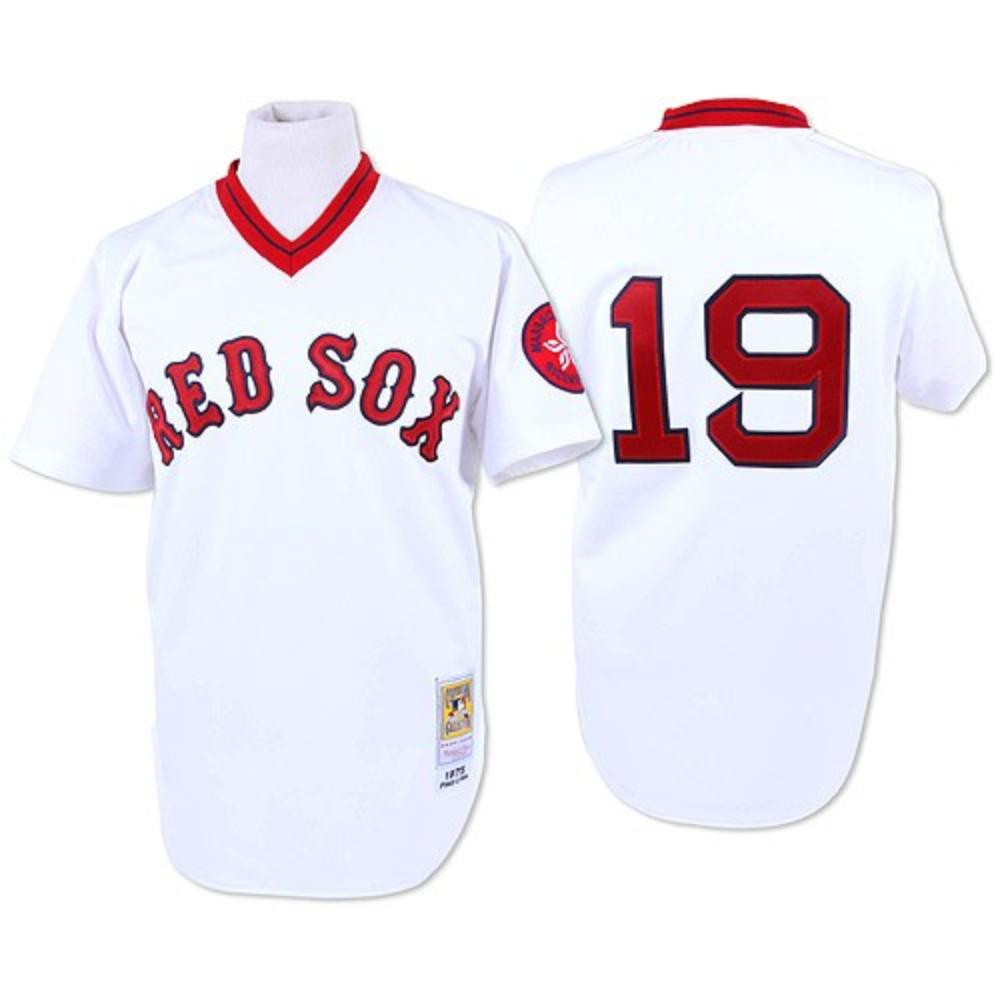 Fred Lynn Boston Red Sox Throwback Pullover Limited Jersey - White