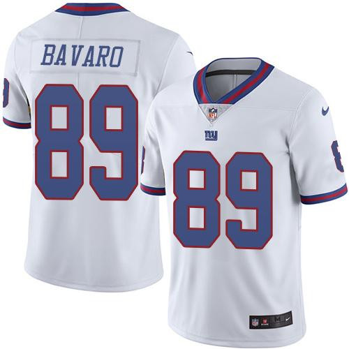 Giants 89 Mark Bavaro White Rush Limited Jersey