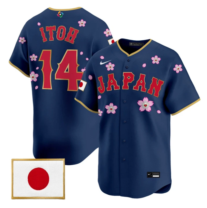 Hiromi Itoh #14 Team Japan 2026 World Baseball Takashi Murakami Limited Jersey