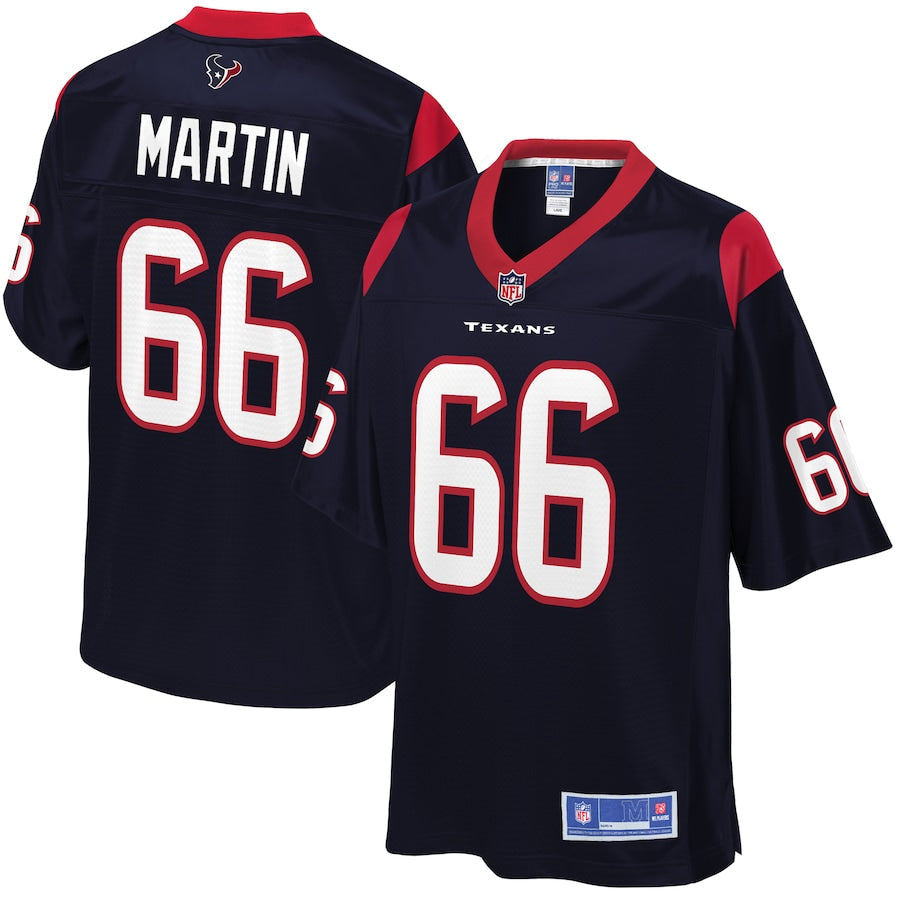 Houston Texans Nick Martin Navy Jersey