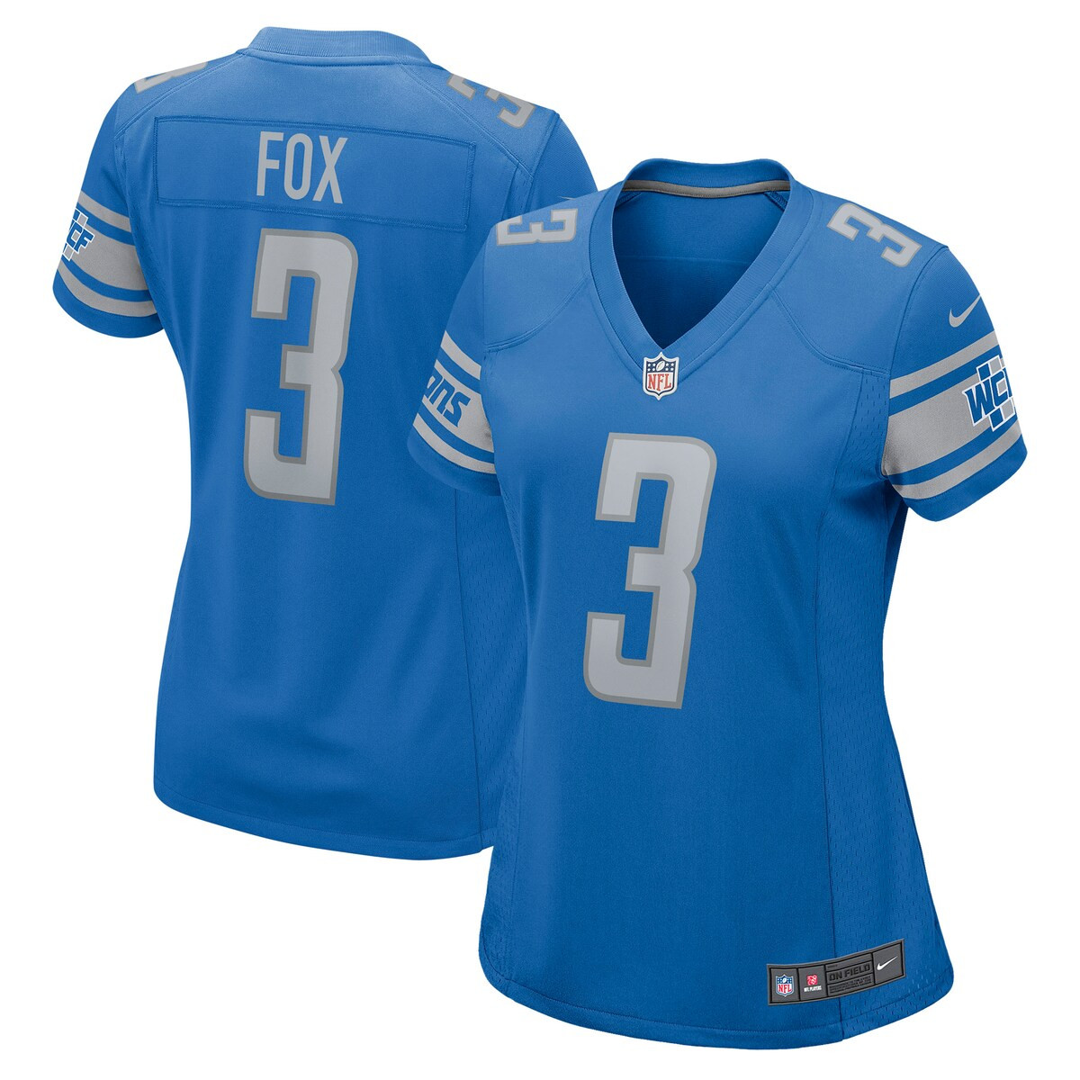 Jack Fox Detroit Lions Blue Limited Jersey
