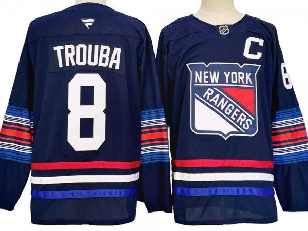 Jacob Trouba #8 New York Rangers 2024 Alternate Premier Breakaway Jersey - Navy