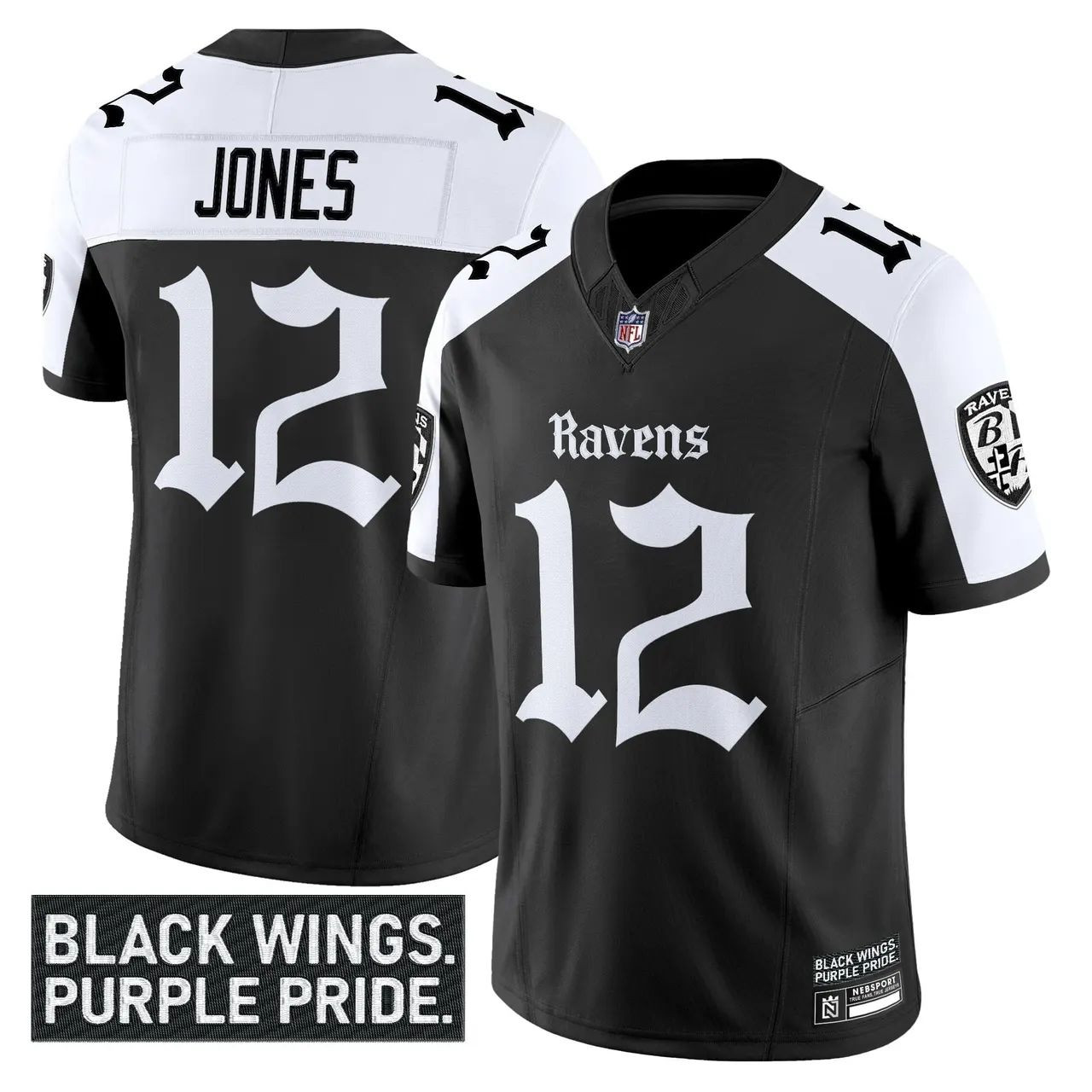Jacoby Jones Baltimore Ravens Limited Jersey - Black Alternate