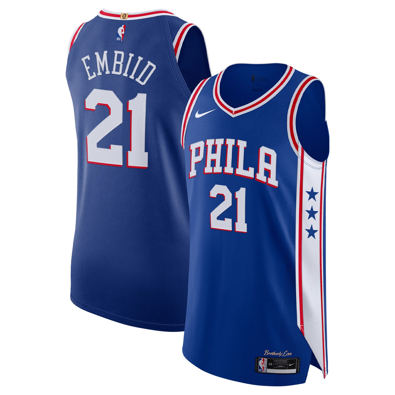 Joel Embiid #21 Philadelphia 76ers Icon Edition Jersey - Royal