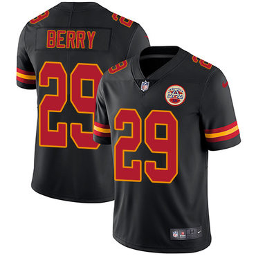 Kansas City Chiefs 29 Eric Berry Black Rush Limited Jersey