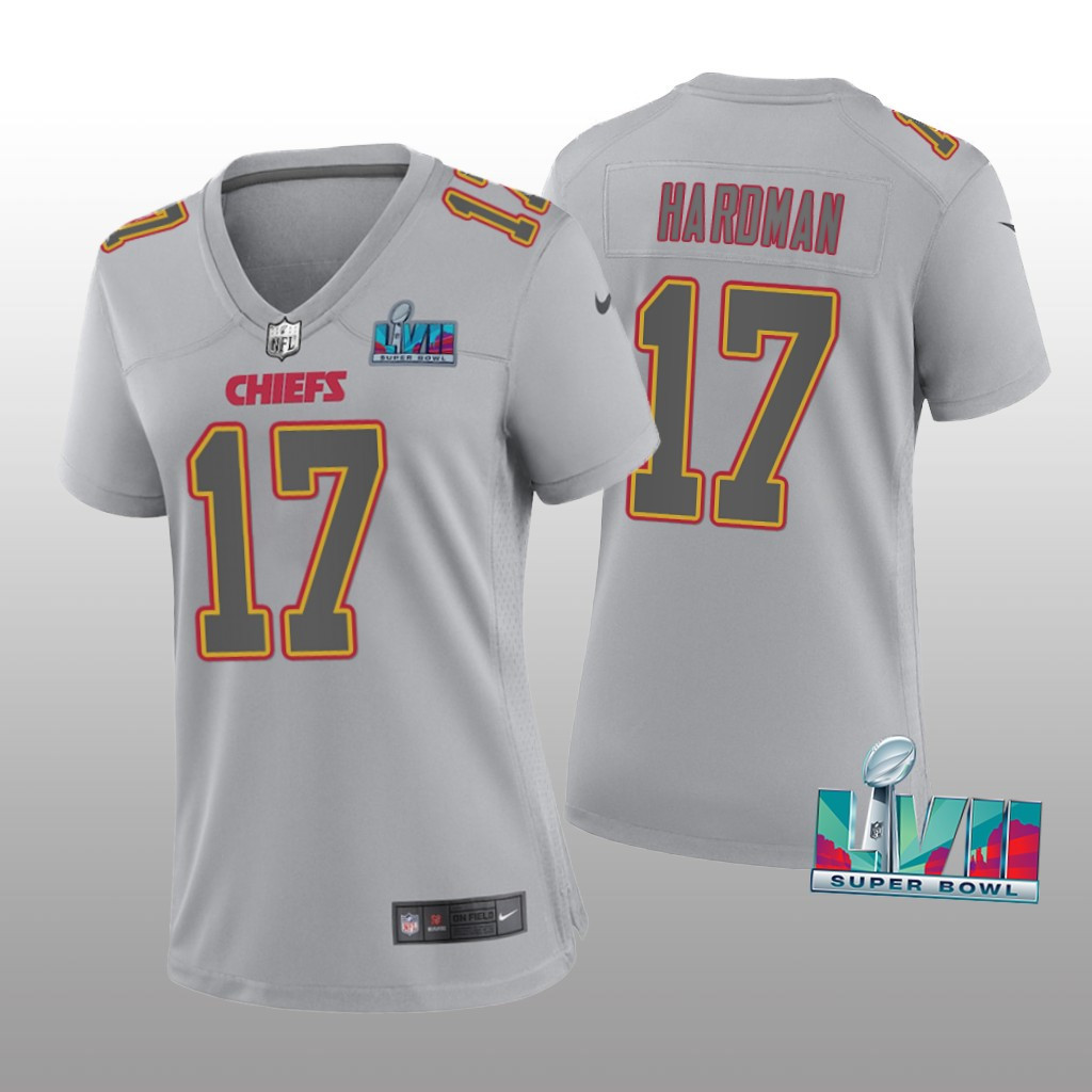Kansas City Chiefs Mecole Hardman Gray Super Bowl LVII Limited Jersey