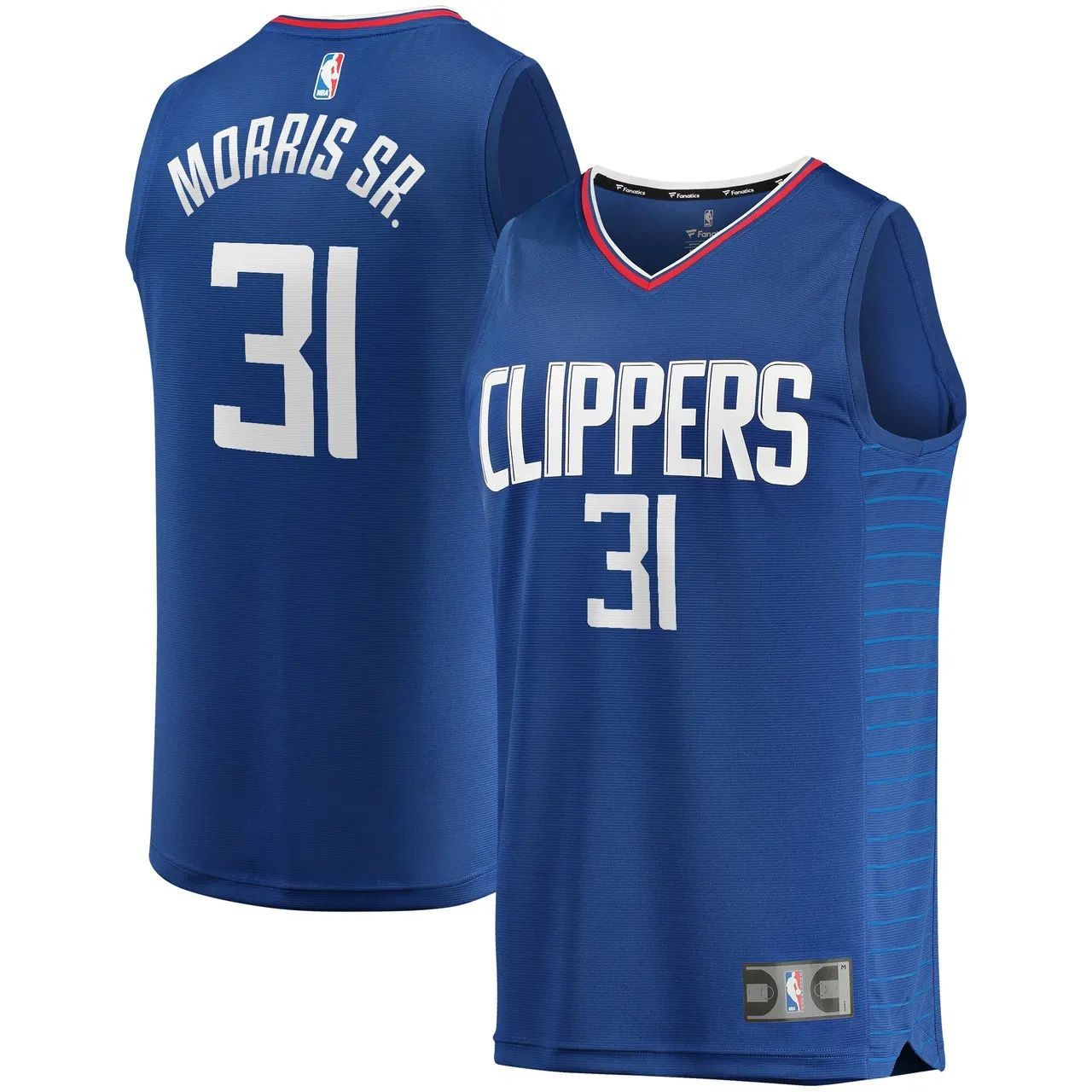 LA Clippers Marcus Morris Royal Blue Swingman Jersey