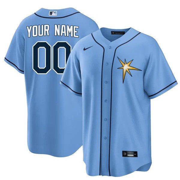 Light Blue Tampa Bay Rays Custom Devil Rays Spring Training Limited Jersey
