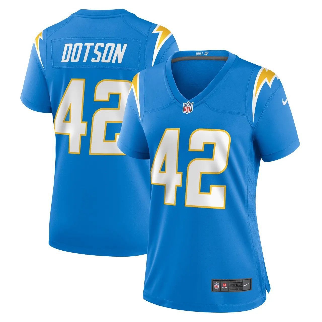 Los Angeles Chargers Elijah Dotson Powder Blue Team Limited Football Jersey - Style 2