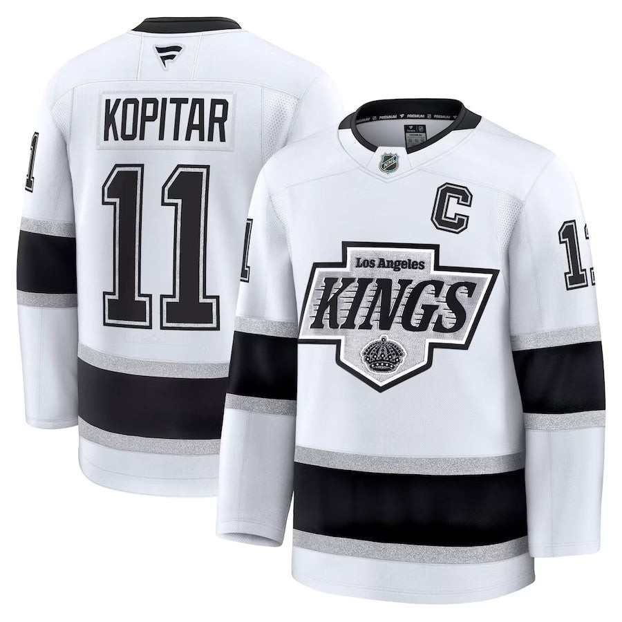 Los Angeles Kings #11 Anze Kopitar Away Premium Premier Breakaway Jersey - White