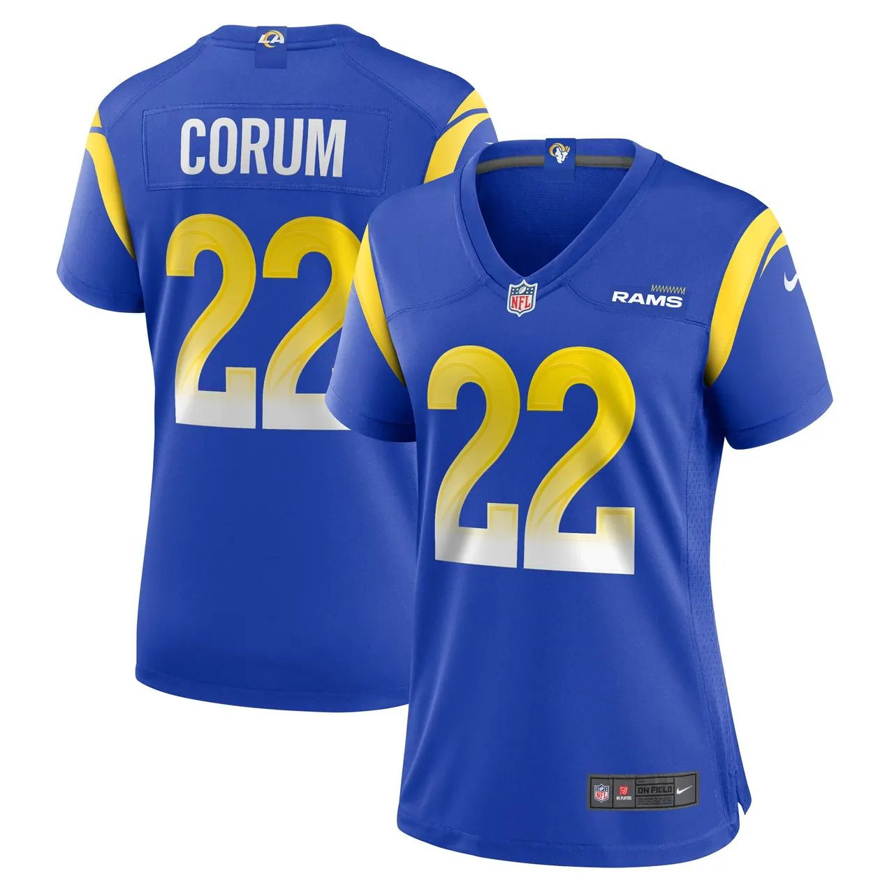 Los Angeles Rams Blake Corum Royal Blue Limited Football Jersey