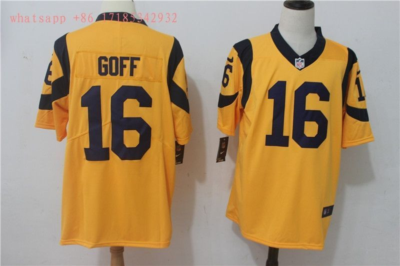 Los Angeles Rams Jared Goff 16 2020 Gold Limited Jersey - Edition 3