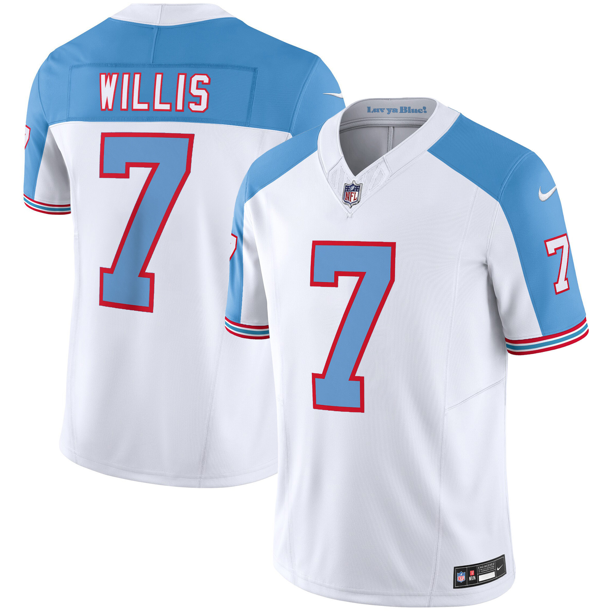 Malik Willis Tennessee Titans Throwback White Alternate Limited Jersey