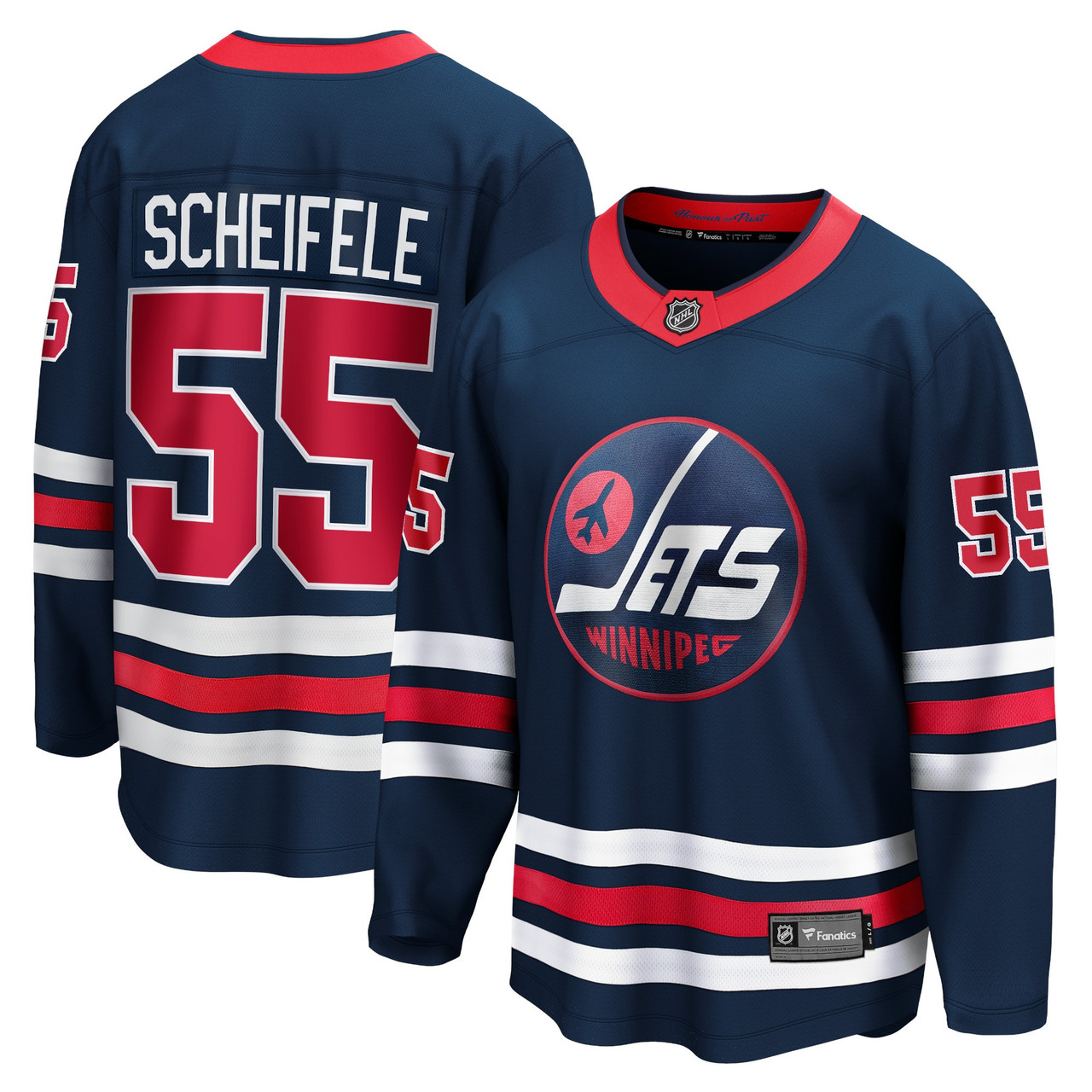 Mark Scheifele #55 Winnipeg Jets Premier Breakaway Jersey - Navy